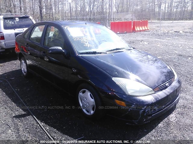 1FAFP33P94W200495 - 2004 FORD FOCUS LX BLACK photo 1