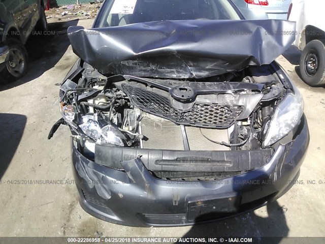 1NXBU40E19Z001711 - 2009 TOYOTA COROLLA S/LE/XLE GRAY photo 6