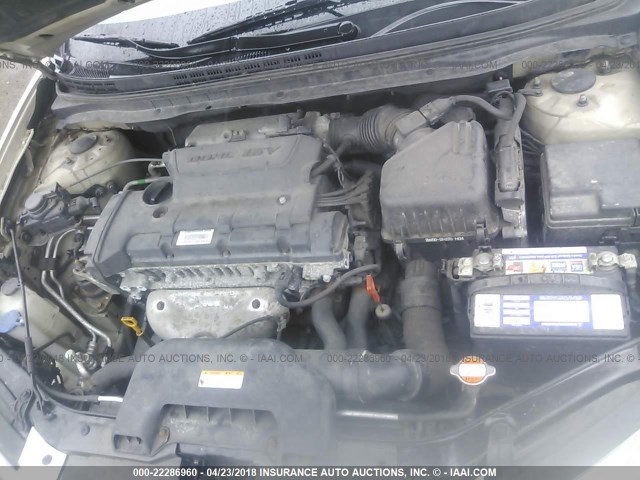 KMHDU46D09U787332 - 2009 HYUNDAI ELANTRA GLS/SE GOLD photo 10