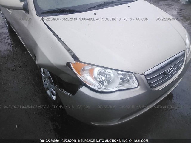 KMHDU46D09U787332 - 2009 HYUNDAI ELANTRA GLS/SE GOLD photo 6