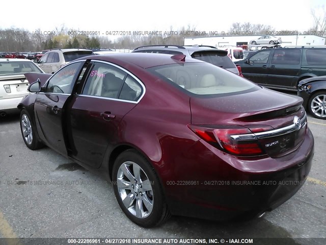 2G4GS5GX0G9179242 - 2016 BUICK REGAL PREMIUM RED photo 3