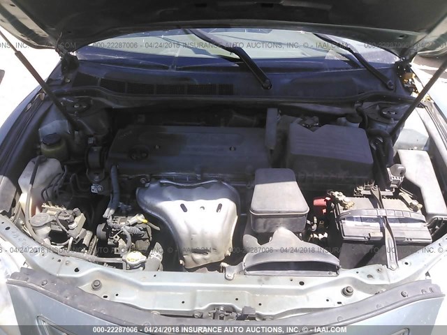 4T4BE46K69R080230 - 2009 TOYOTA CAMRY SE/LE/XLE Light Blue photo 10