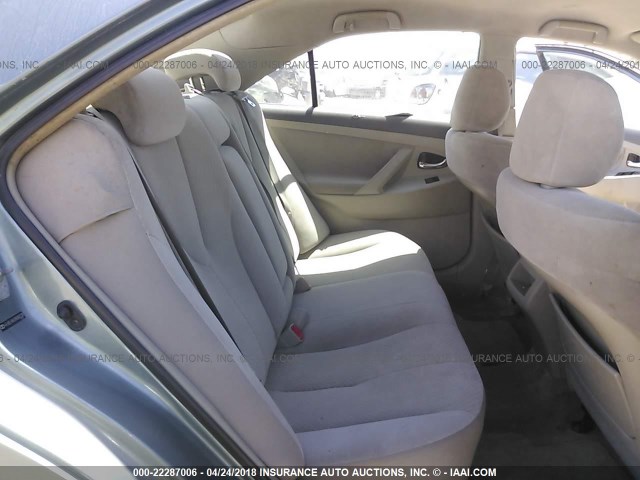 4T4BE46K69R080230 - 2009 TOYOTA CAMRY SE/LE/XLE Light Blue photo 8