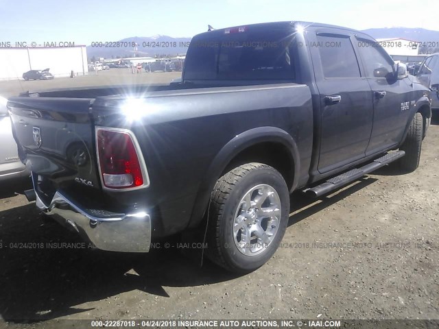 1C6RR7NT2DS561682 - 2013 RAM 1500 LARAMIE BLUE photo 4