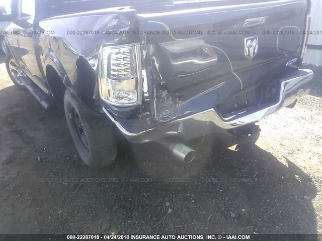 1C6RR7NT2DS561682 - 2013 RAM 1500 LARAMIE BLUE photo 6