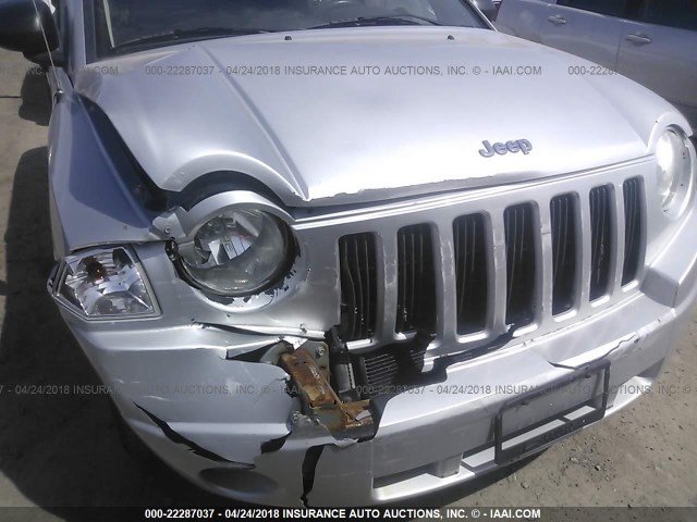 1J4FT47BX9D110408 - 2009 JEEP COMPASS SPORT SILVER photo 6