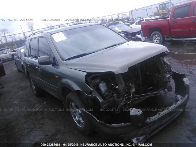 2HKYF18517H516307 - 2007 HONDA PILOT EXL GRAY photo 1