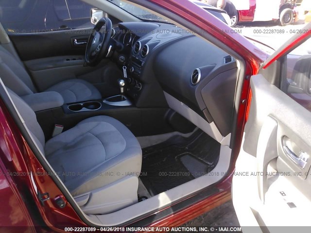 JN8AS58T18W002489 - 2008 NISSAN ROGUE S/SL RED photo 5