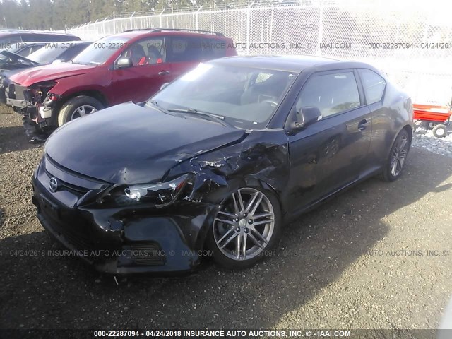 JTKJF5C78D3058914 - 2013 TOYOTA SCION TC 黑色 照片 2