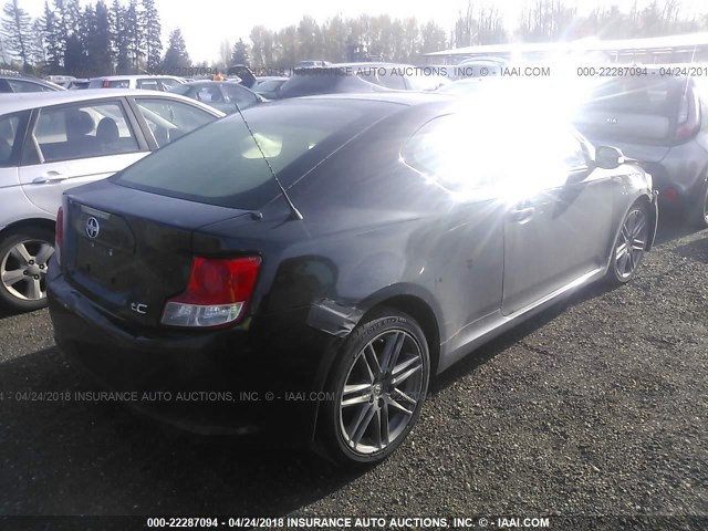 JTKJF5C78D3058914 - 2013 TOYOTA SCION TC 黑色 照片 4