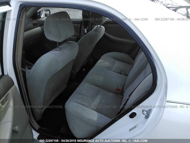 2T1BR32E73C163585 - 2003 TOYOTA COROLLA CE/LE/S WHITE photo 8