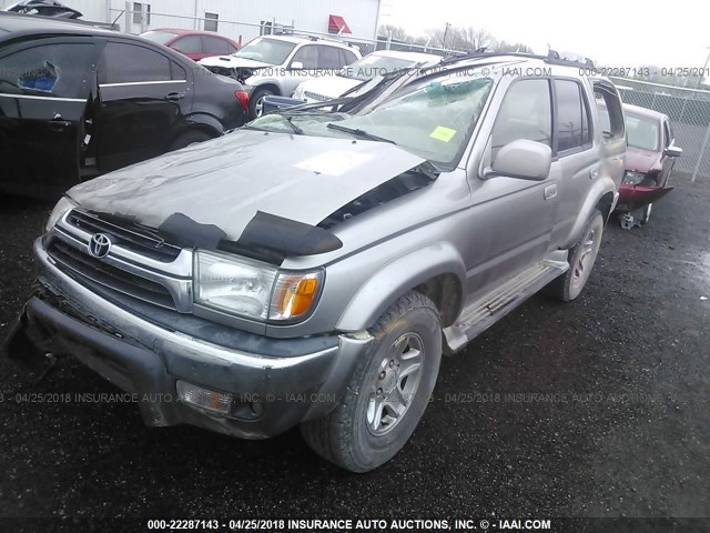 JT3HN86R020362104 - 2002 TOYOTA 4RUNNER SR5 SILVER photo 2