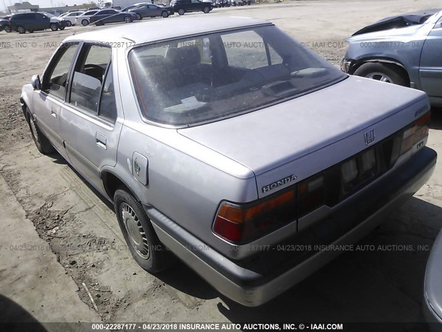 JHMBA7441GC029445 - 1986 HONDA ACCORD LXI SILVER photo 3