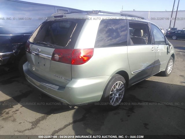 5TDBA22C96S074094 - 2006 TOYOTA SIENNA XLE/XLE LIMITED GREEN photo 4