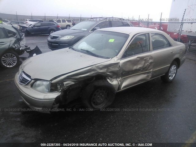 1YVGF22C6Y5121303 - 2000 MAZDA 626 ES/LX GOLD photo 2