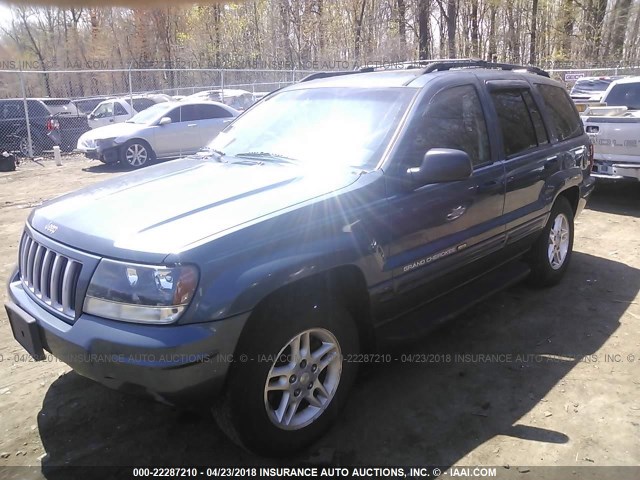 1J8GW48NX4C262688 - 2004 JEEP GRAND CHEROKEE LAREDO/COLUMBIA/FREEDOM BLUE photo 2