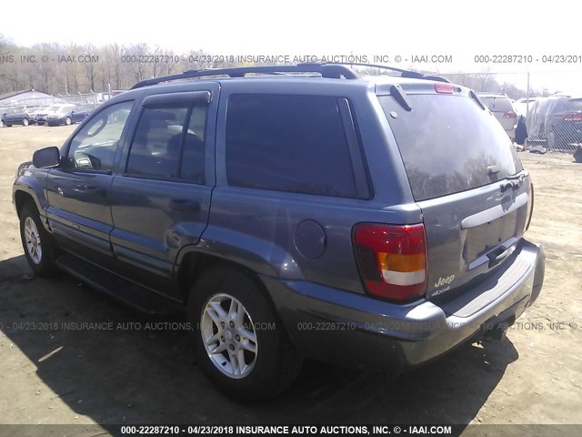 1J8GW48NX4C262688 - 2004 JEEP GRAND CHEROKEE LAREDO/COLUMBIA/FREEDOM BLUE photo 3