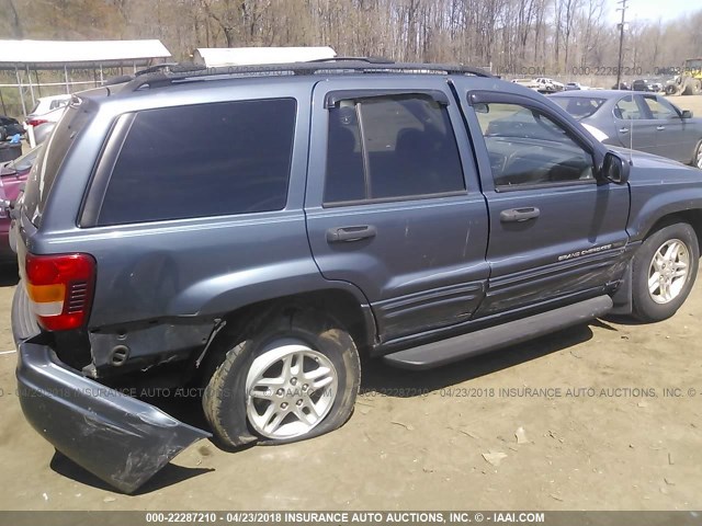 1J8GW48NX4C262688 - 2004 JEEP GRAND CHEROKEE LAREDO/COLUMBIA/FREEDOM BLUE photo 6