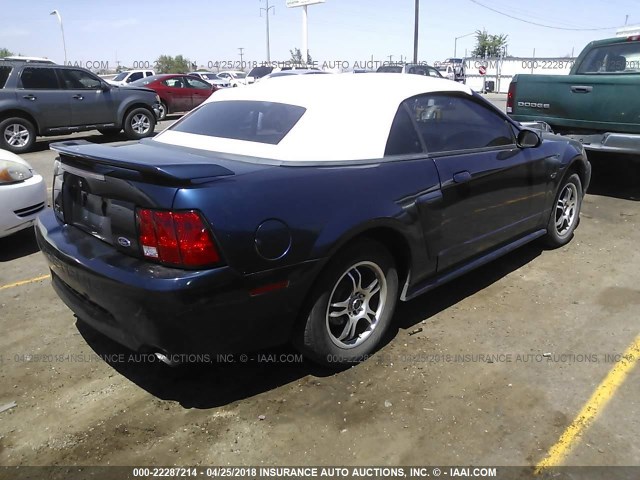 1FAFP45X83F345139 - 2003 FORD MUSTANG GT Dark Blue photo 4