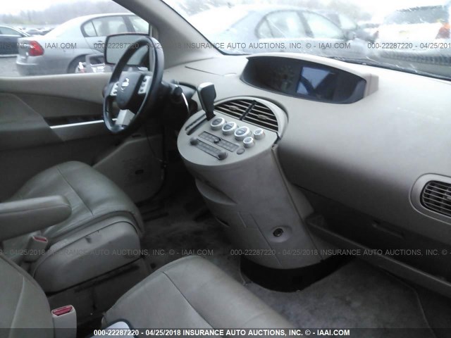 5N1BV28U04N318668 - 2004 NISSAN QUEST S/SE/SL ORANGE photo 5