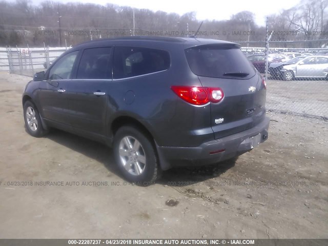 1GNLRFED0AS123098 - 2010 CHEVROLET TRAVERSE LT GRAY photo 3