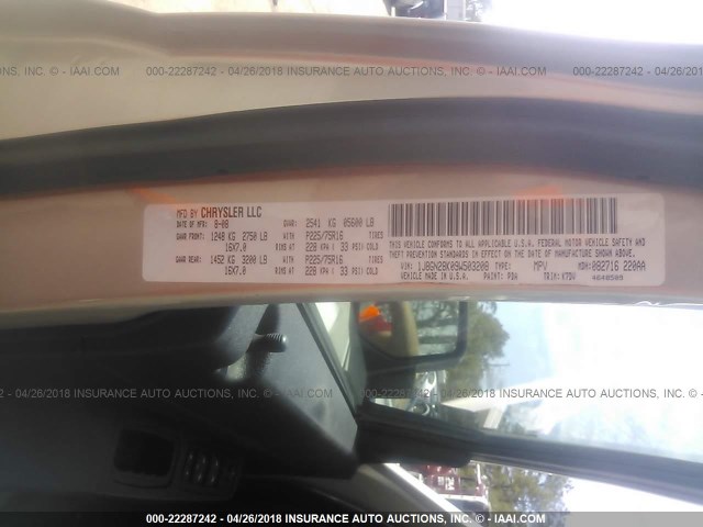 1J8GN28K09W503208 - 2009 JEEP LIBERTY SPORT 米色 照片 9