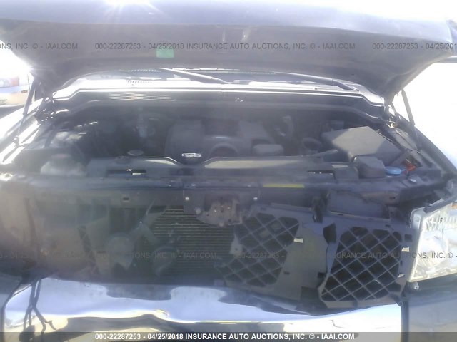 1N6AA06A74N575851 - 2004 NISSAN TITAN XE/SE/LE GRAY photo 10