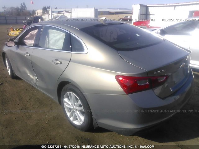 1G1ZJ5SUXHF196242 - 2017 CHEVROLET MALIBU HYBRID GRAY photo 3