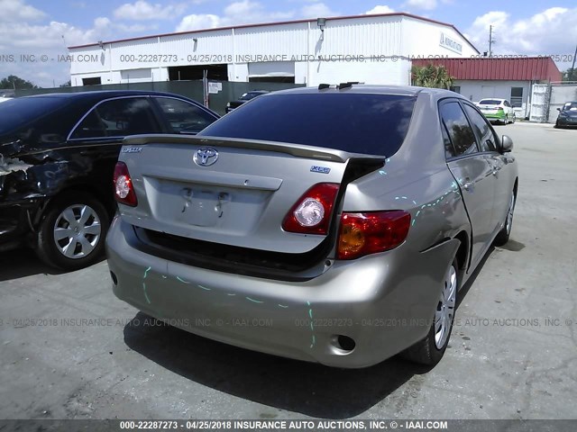 1NXBU40E39Z005047 - 2009 TOYOTA COROLLA S/LE/XLE GOLD photo 6