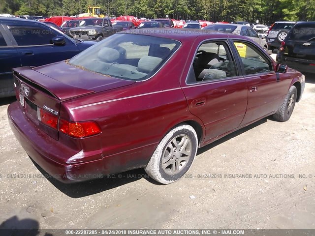 4T1BG22K5YU638680 - 2000 TOYOTA CAMRY CE/LE/XLE RED photo 4