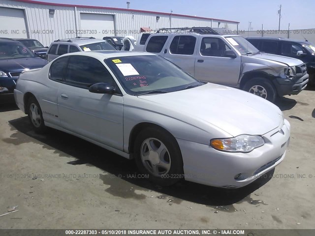 2G1WX12K439319933 - 2003 CHEVROLET MONTE CARLO SS თეთრი ფოტო 1