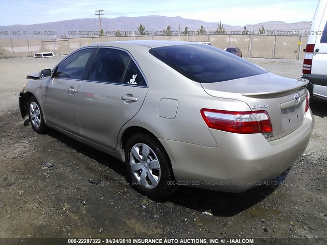 4T1BE46K27U003068 - 2007 TOYOTA CAMRY NEW GENERAT CE/LE/XLE/SE GOLD photo 3
