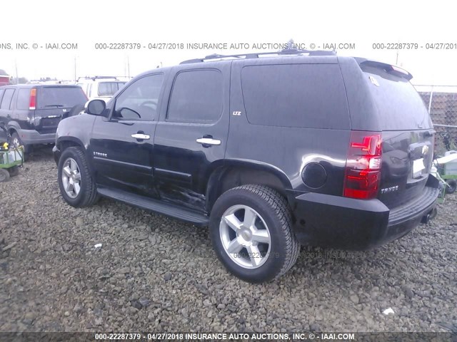 1GNFK13068J216955 - 2008 CHEVROLET TAHOE K1500 BLACK photo 3