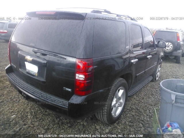 1GNFK13068J216955 - 2008 CHEVROLET TAHOE K1500 BLACK photo 4