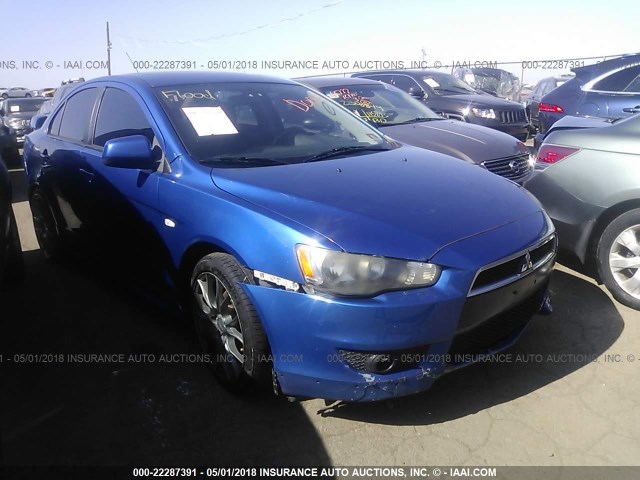 JA3AU86W49U002390 - 2009 MITSUBISHI LANCER GTS BLUE photo 1