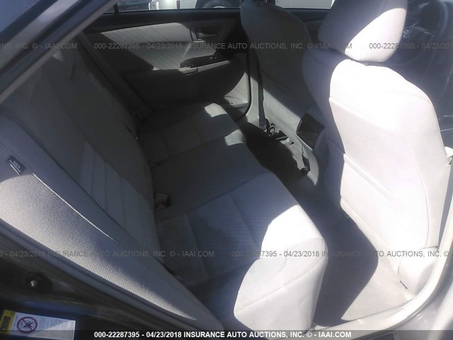 4T4BF1FK9FR474683 - 2015 TOYOTA CAMRY LE/XLE/SE/XSE ნაცრისფერი ფოტო 8