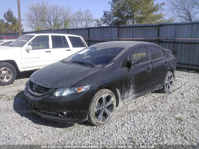 2HGFB6E58EH704589 - 2014 HONDA CIVIC SI BLACK photo 2