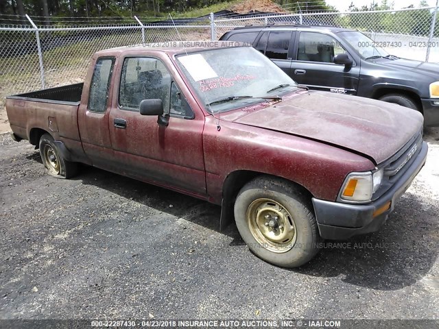 JT4RN93P4K0011804 - 1989 TOYOTA PICKUP 1/2 TON EXTRA LONG WHEELBASE DLX RED photo 1