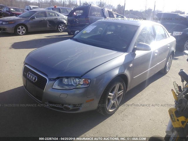 WAUDF78E06A063236 - 2006 AUDI A4 2.0T QUATTRO SILVER photo 2