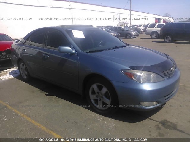 4T1BE30K93U679482 - 2003 TOYOTA CAMRY LE/XLE/SE BLUE photo 1