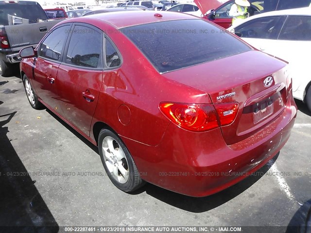 KMHDU46D58U301547 - 2008 HYUNDAI ELANTRA GLS/SE/LIMITED BURGUNDY photo 3