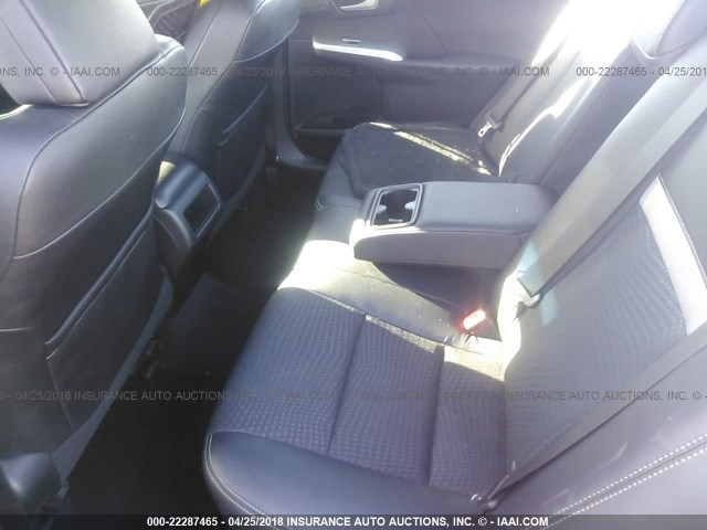 4T1BF1FK8CU551839 - 2012 TOYOTA CAMRY SE/LE/XLE RED photo 8