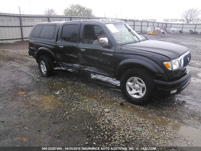 5TEHN72N53Z164838 - 2003 TOYOTA TACOMA DOUBLE CAB BLACK photo 1