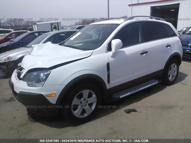 3GNAL2EK1FS523733 - 2015 CHEVROLET CAPTIVA LS WHITE photo 2