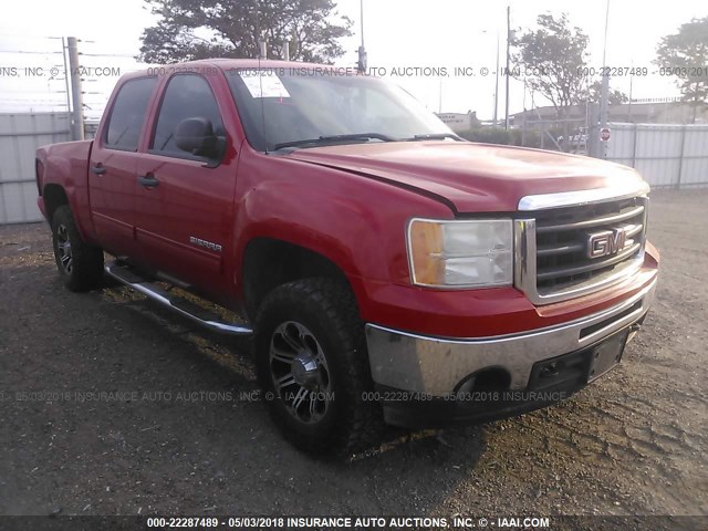 3GTP2VE39BG151975 - 2011 GMC SIERRA K1500 SLE RED photo 1