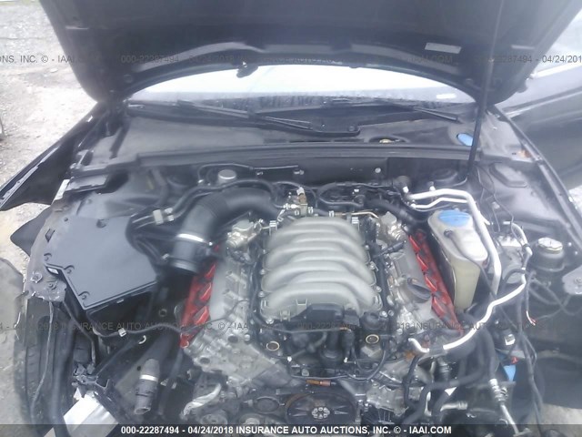 WAUVVAFR6BA000503 - 2011 AUDI S5 PRESTIGE BLACK photo 10