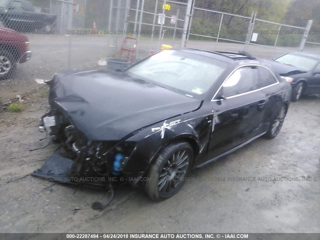 WAUVVAFR6BA000503 - 2011 AUDI S5 PRESTIGE BLACK photo 2