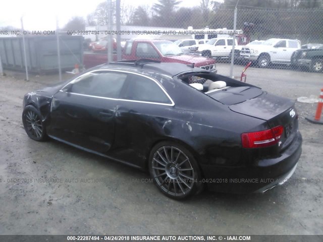 WAUVVAFR6BA000503 - 2011 AUDI S5 PRESTIGE BLACK photo 3