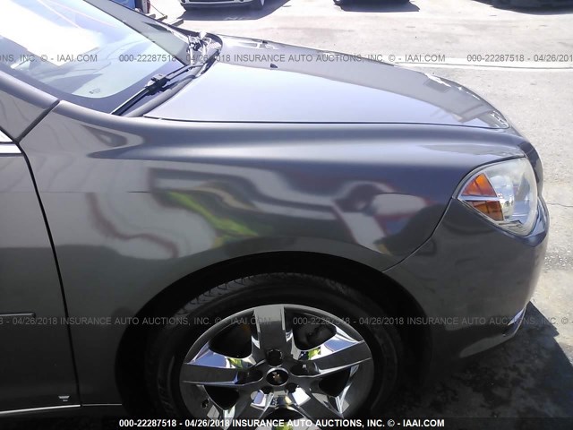 1G1ZH57B99F182708 - 2009 CHEVROLET MALIBU 1LT GRAY photo 6