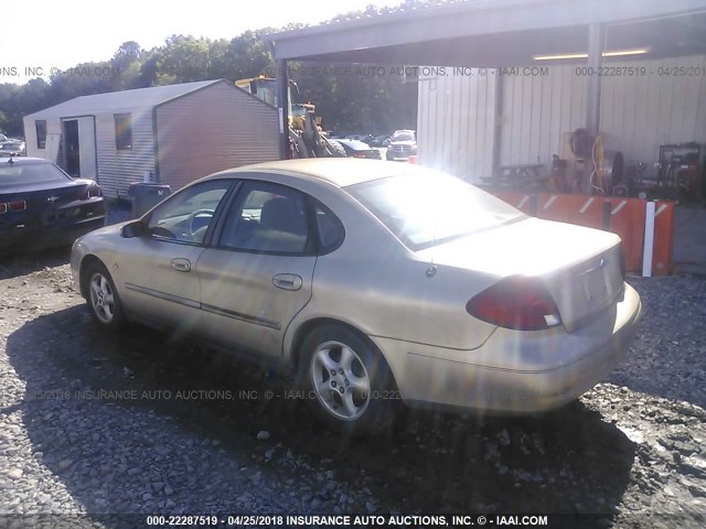 1FAFP5523YA164044 - 2000 FORD TAURUS SES GOLD photo 3